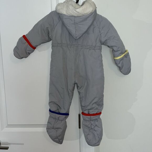 Mighty Mac Vintage Sewn Toy Soldiers Boys Gray Complete Snowsuit 12 Month Infant - Picture 9 of 11